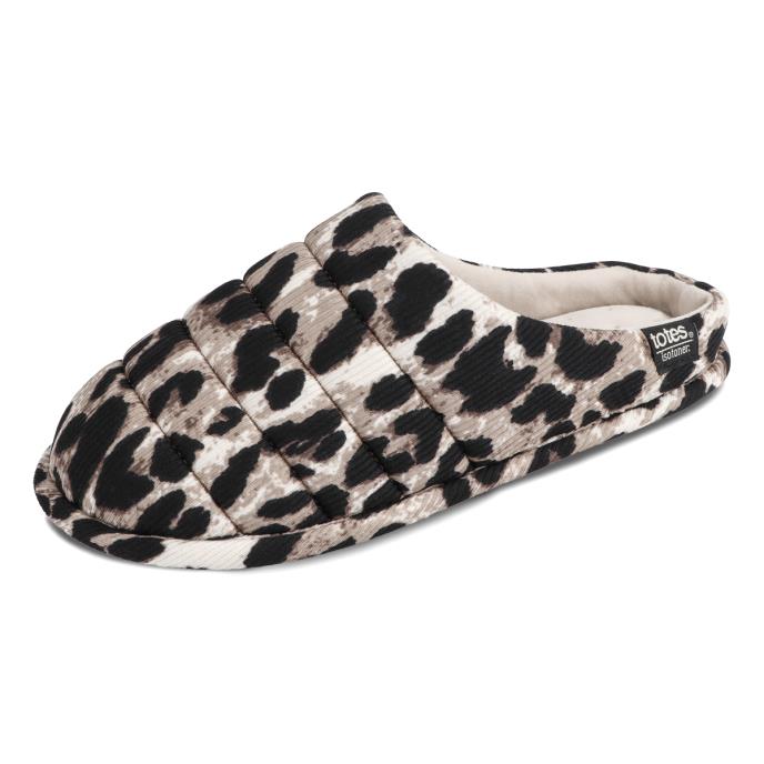 Isotoner® Ladies Animal Swept Back Mule Slipper Animal Extra Image 2